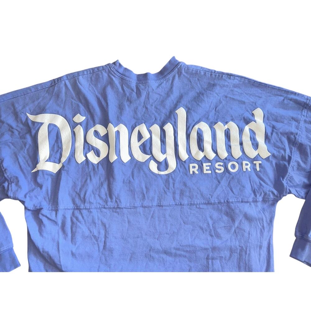 DisneyLand Resorts periwinkle Spirit Jersey Long Sleeve Shirt Women's Medium - Picture 7 of 8